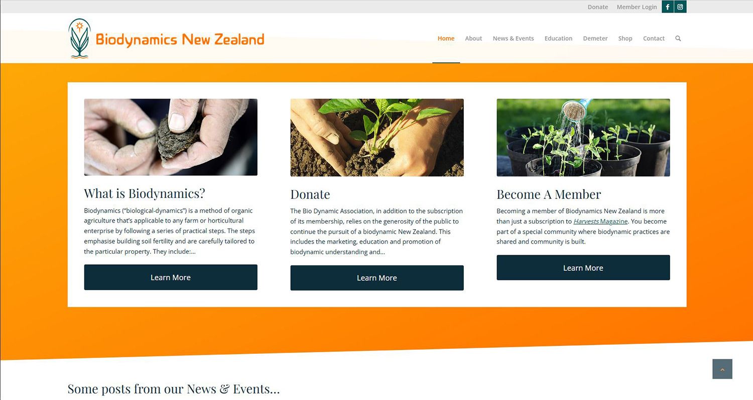 nz website design biodynamics