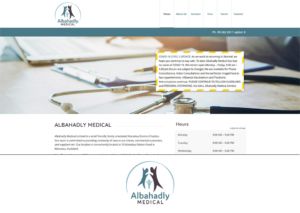albahadly medical clinic website design
