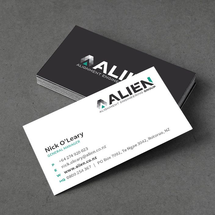 nz branding business card design