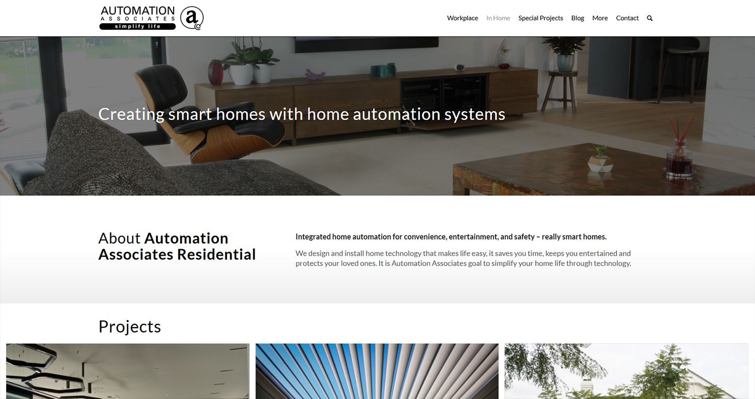 Auckland website design for Automation Associates