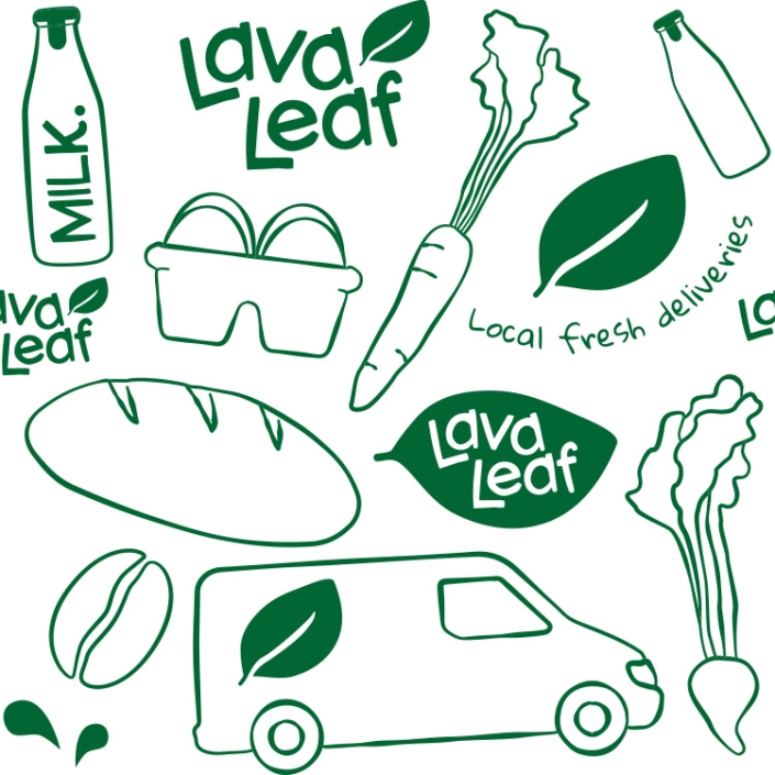 Lava Leaf Rotorua Pattern Design