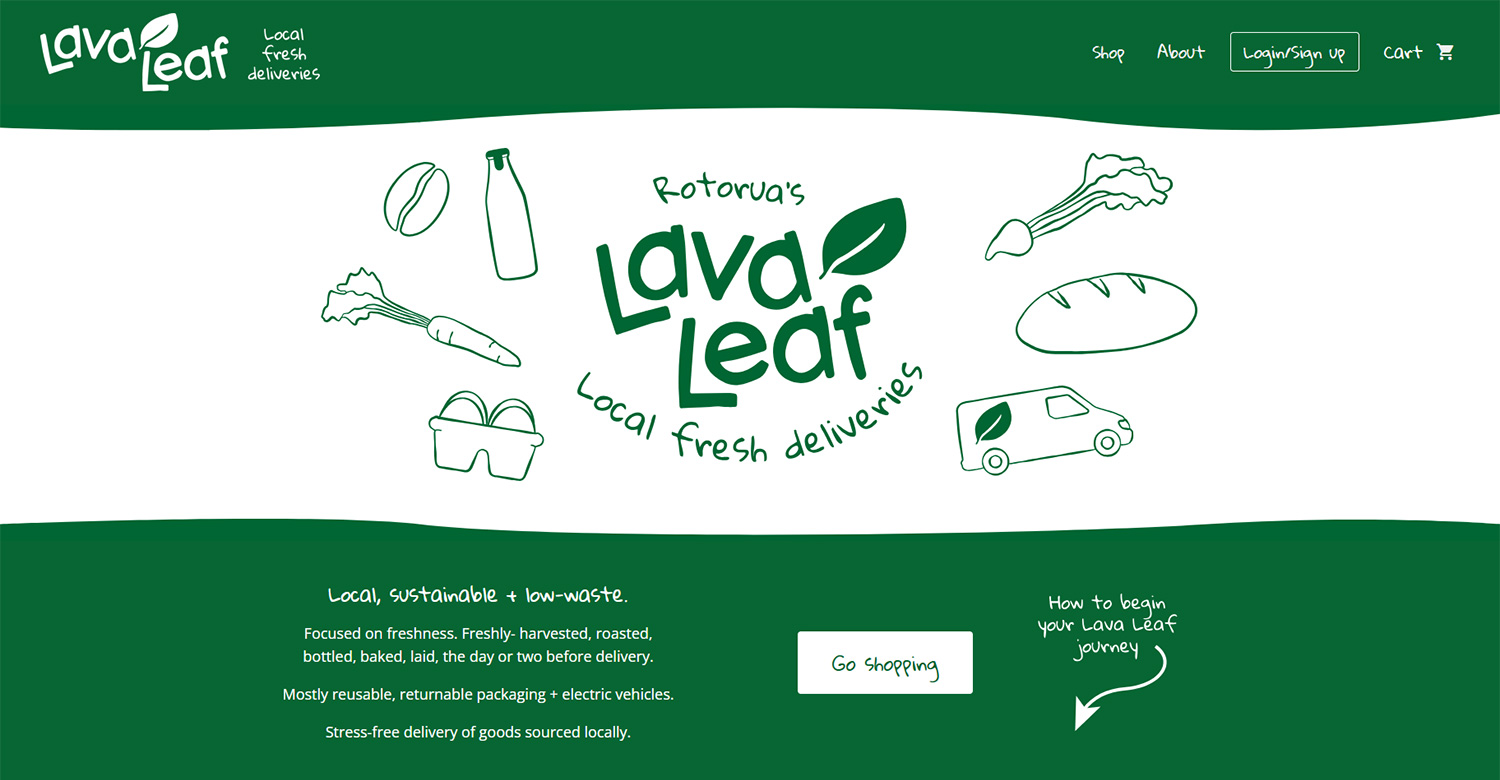 Lava Leaf Rotorua Website Design