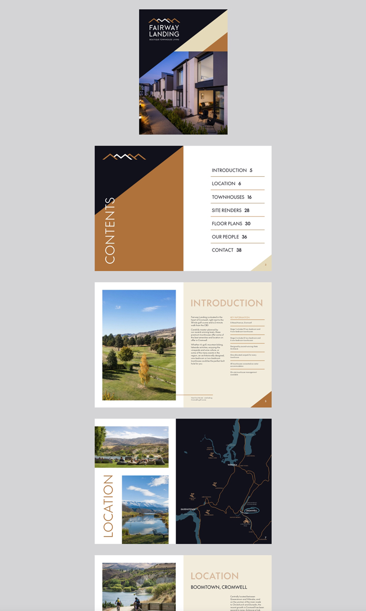 NZ Housing Developer - Information Brochure design