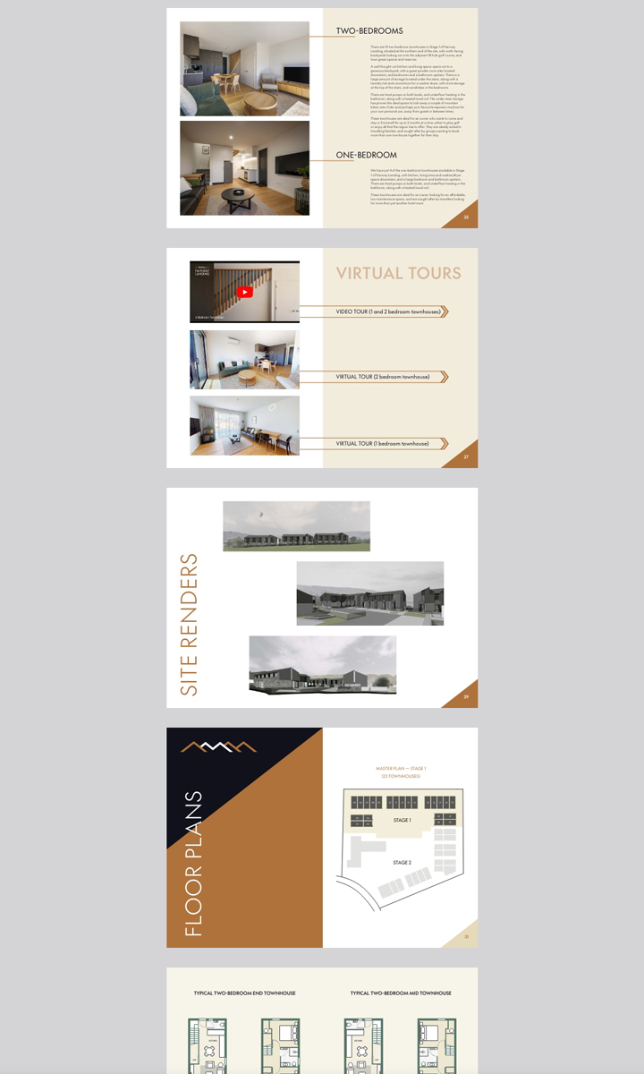 NZ Housing Developer - Information Brochure design
