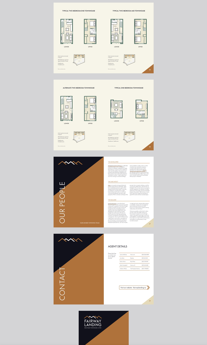 NZ Housing Developer - Information Brochure design